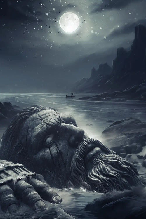 Ymir The Norse Giant by IKARUNA wall art