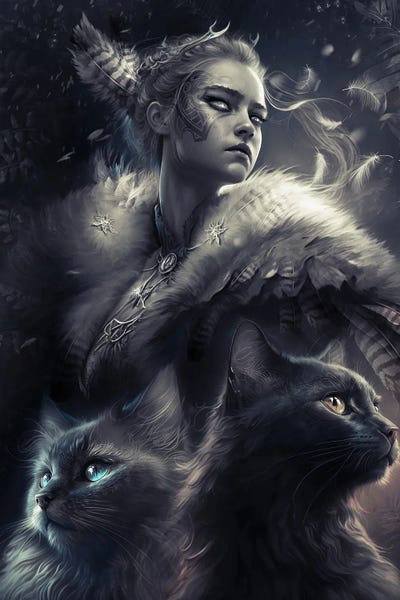 Fine Art Print: The Goddess Freyja by IKARUNA
