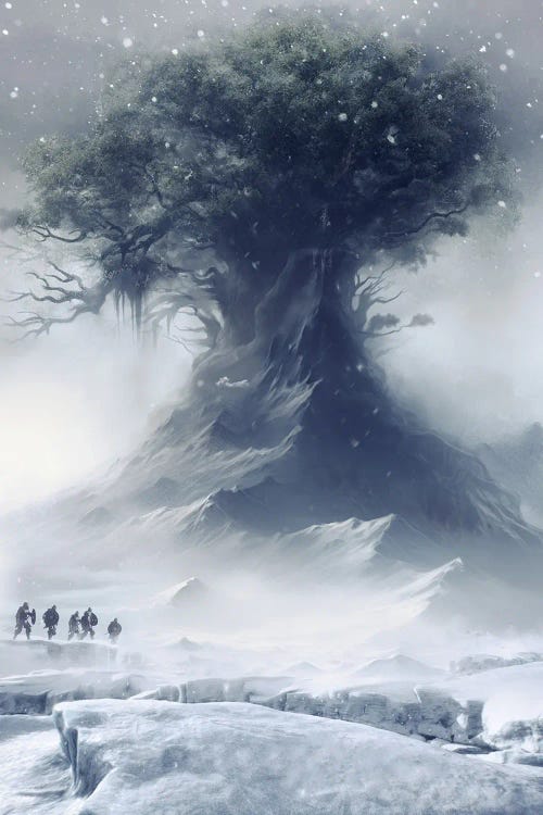 In The Shadow Of Yggdrasil by IKARUNA wall art