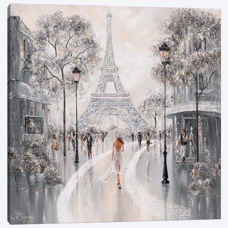 Eiffel Tower, Flair Of Paris - Square Canvas Print #IKW107} by Isabella Karolewicz Canvas Artwork