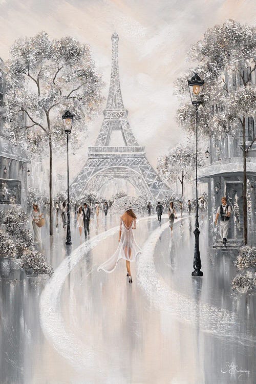 Eiffel Tower, Flair Of Paris - Portrait by Isabella Karolewicz wall art