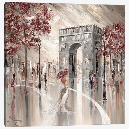 Elegant Paris - Square Canvas Print #IKW111} by Isabella Karolewicz Canvas Wall Art