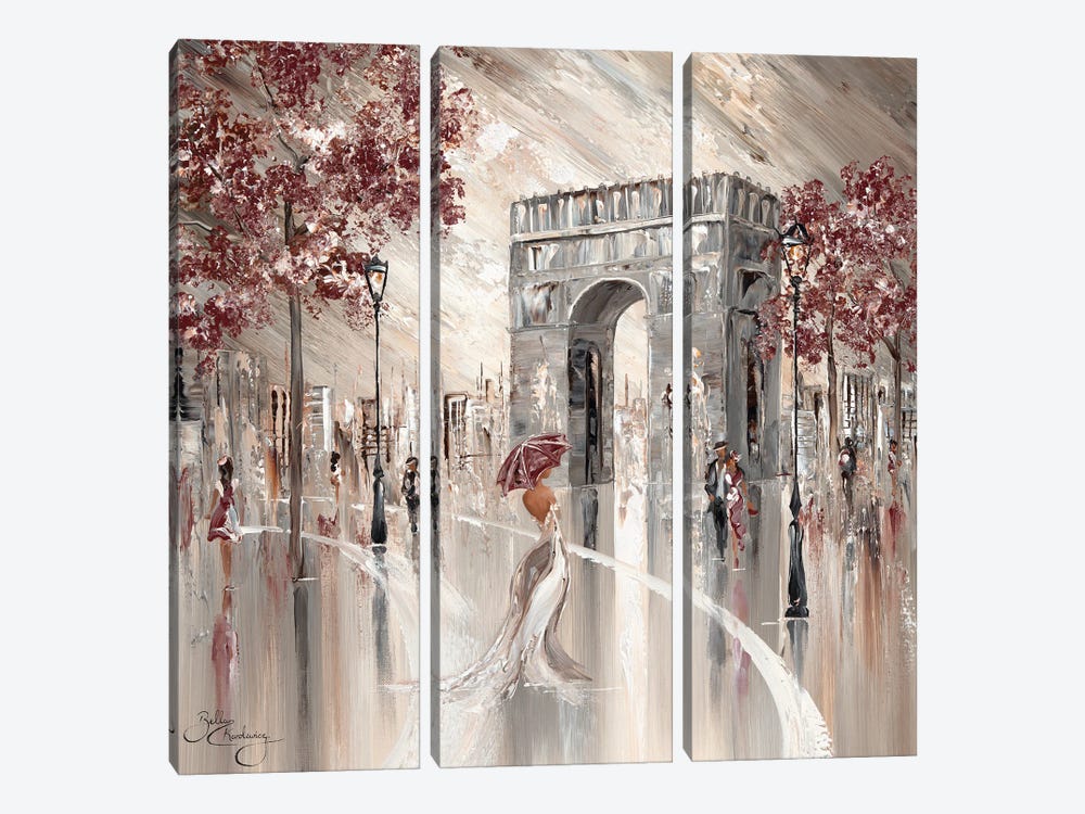 Elegant Paris - Square by Isabella Karolewicz 3-piece Canvas Artwork