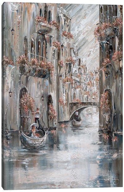 Journey, Venice Charm - Portrait Canvas Art Print - Isabella Karolewicz