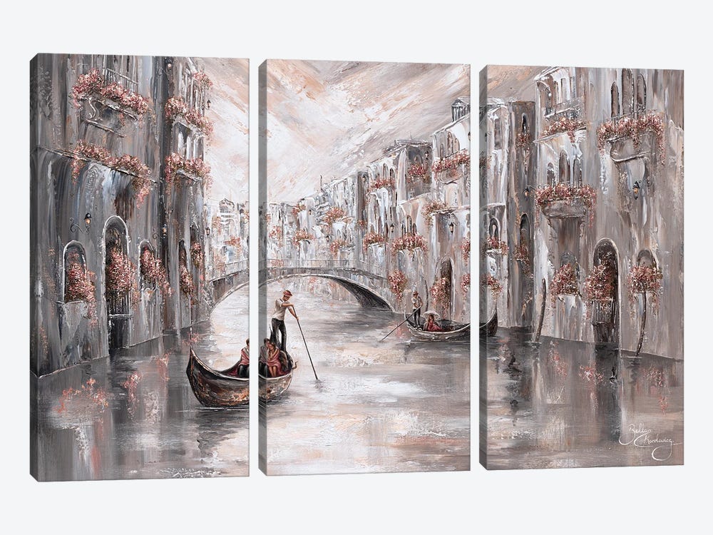 Adored, Venice Charm - Landscape by Isabella Karolewicz 3-piece Canvas Print