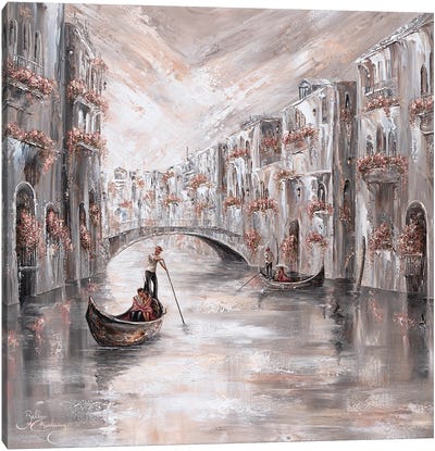 Adored, Venice Charm - Square Canvas Art Print - Isabella Karolewicz
