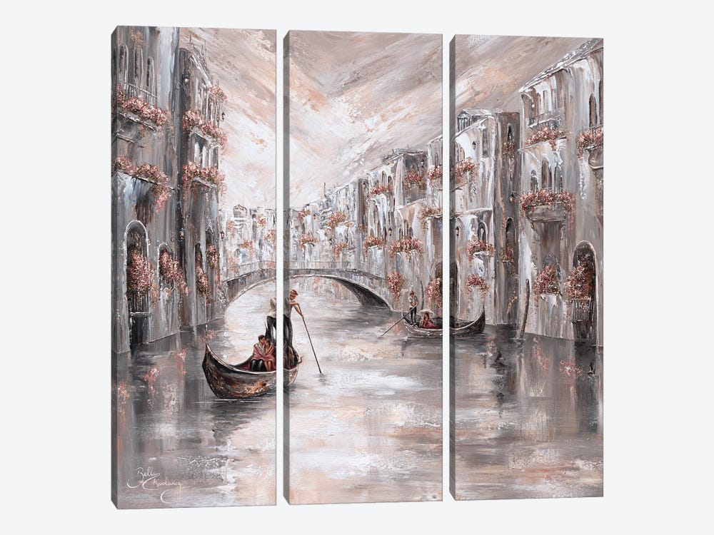 Adored, Venice Charm - Square by Isabella Karolewicz 3-piece Canvas Art Print