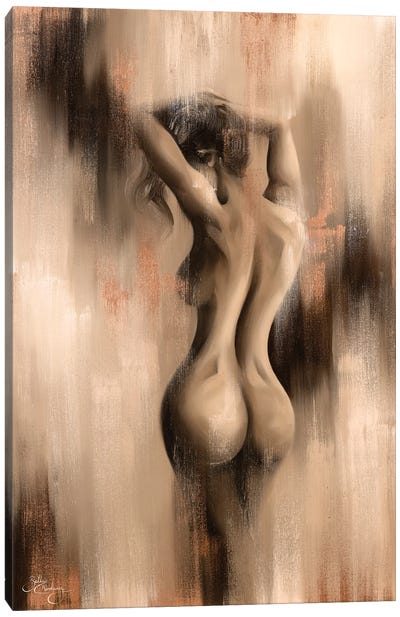 Luxurious - Portrait Canvas Art Print - Female Nude Art