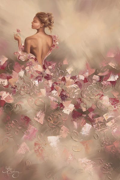 Abstract Floral & Botanical: Grace - Portrait by Isabella Karolewicz