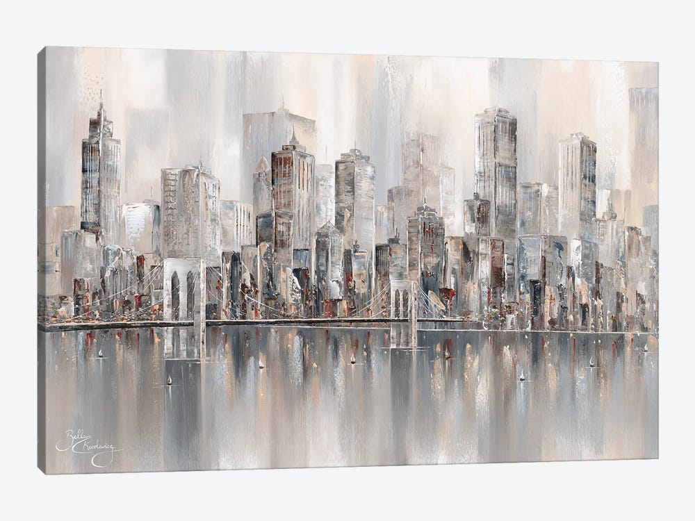 Illusions, New York Skyline II by Isabella Karolewicz 1-piece Canvas Wall Art