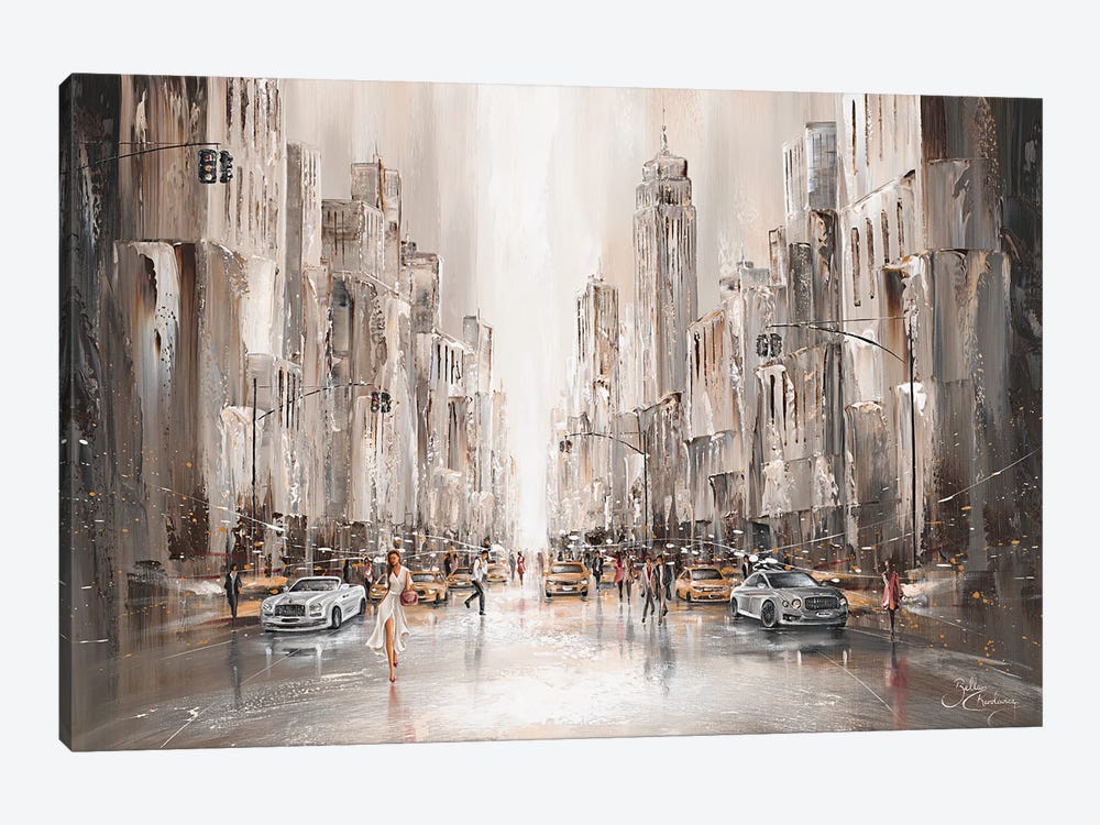 City Life, New York by Isabella Karolewicz 1-piece Canvas Art