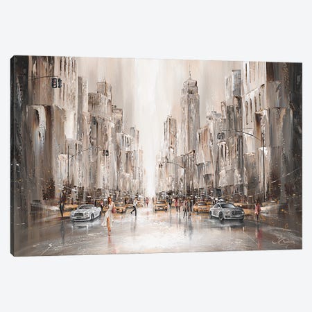 City Life, New York Canvas Print #IKW15} by Isabella Karolewicz Canvas Artwork