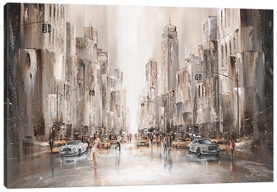 City Life, New York Canvas Art Print - Isabella Karolewicz