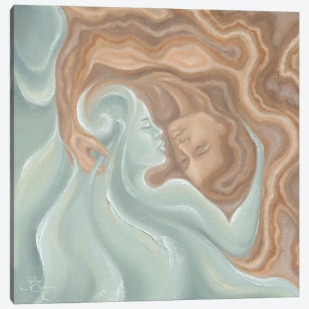 Unity, Earth And Water - Square Canvas Print #IKW161} by Isabella Karolewicz Art Print