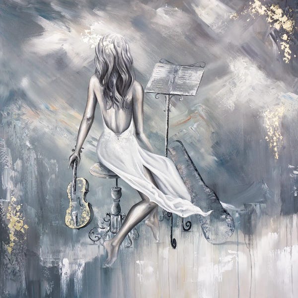 Violins: Mellifluous II - Square by Isabella Karolewicz