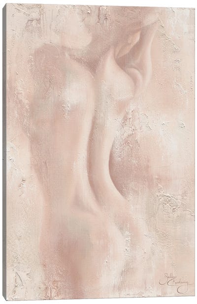 Immersed, Blush - Portrait Canvas Art Print - Isabella Karolewicz