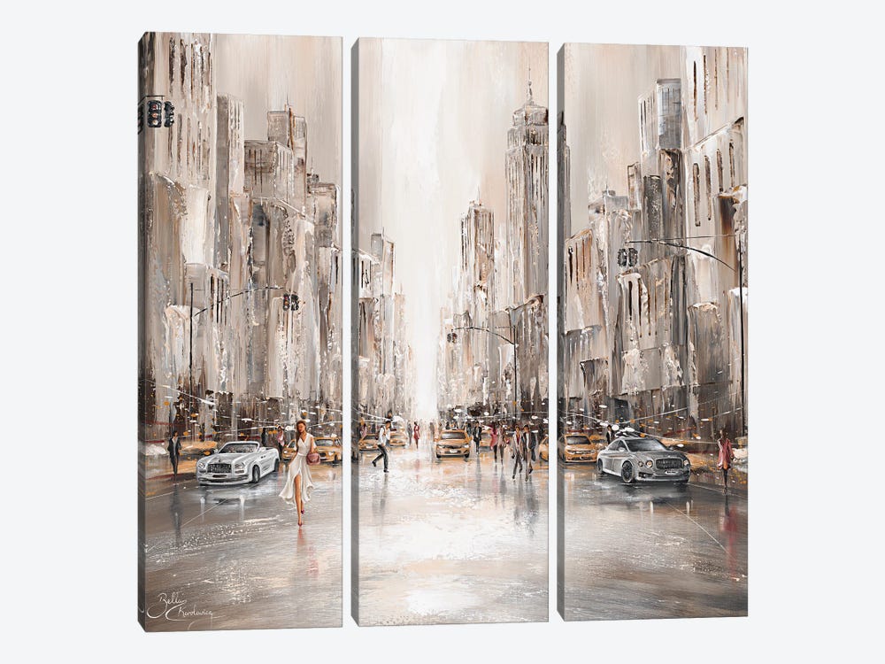 City Life, New York III by Isabella Karolewicz 3-piece Canvas Artwork