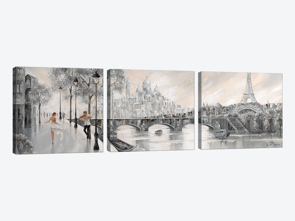 Captured By You, Paris Flair by Isabella Karolewicz 3-piece Canvas Print