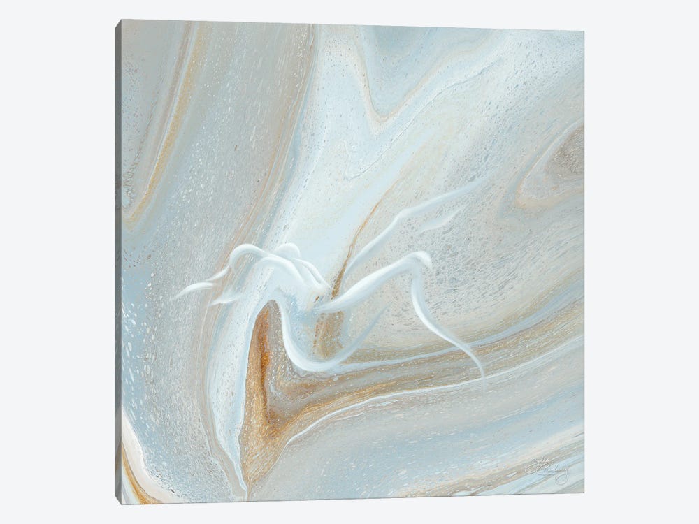 Surrender And Flow - Square by Isabella Karolewicz 1-piece Canvas Wall Art