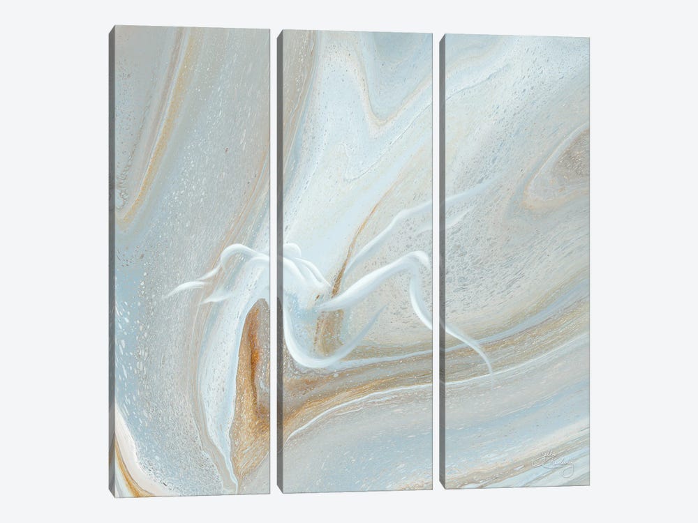 Surrender And Flow - Square by Isabella Karolewicz 3-piece Canvas Artwork