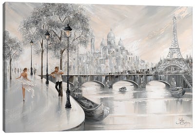 Captured By You, Paris Flair II Canvas Art Print - Famous Buildings & Towers