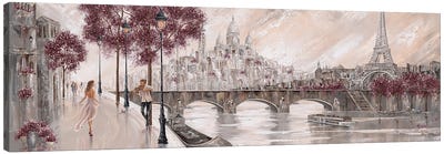 Captured By Melody - Panorama Canvas Art Print - The Eiffel Tower