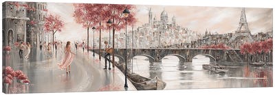 Breathless Melody Canvas Art Print - Urban River, Lake & Waterfront Art