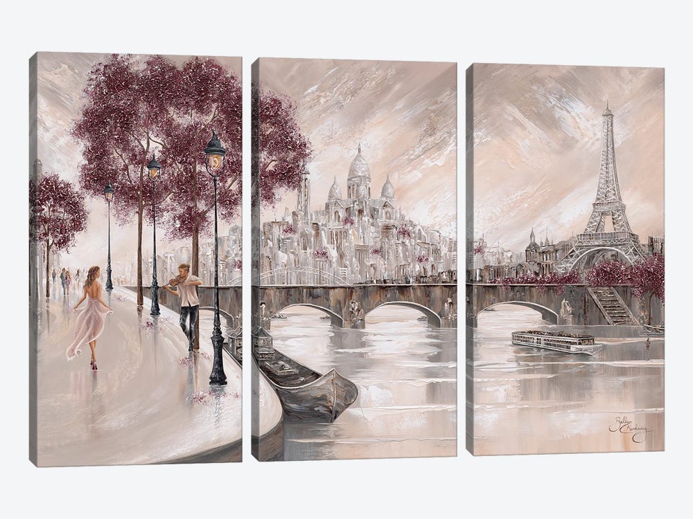Captured By Melody - Landscape by Isabella Karolewicz 3-piece Canvas Art Print