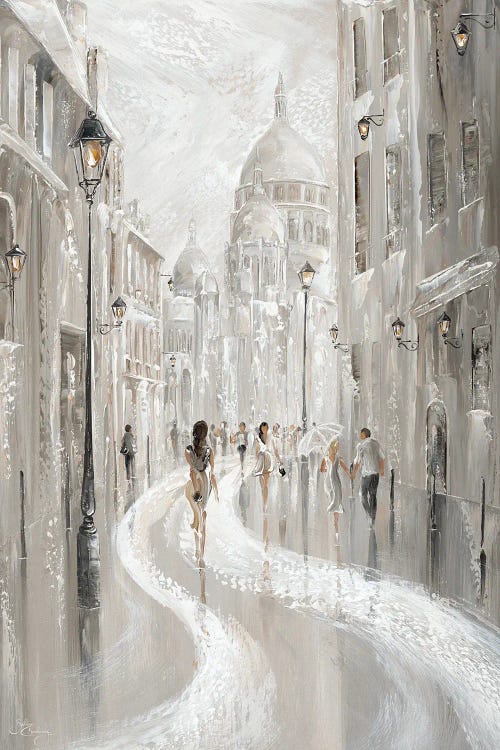 Monte Martre Streetscene, Paris by Isabella Karolewicz wall art