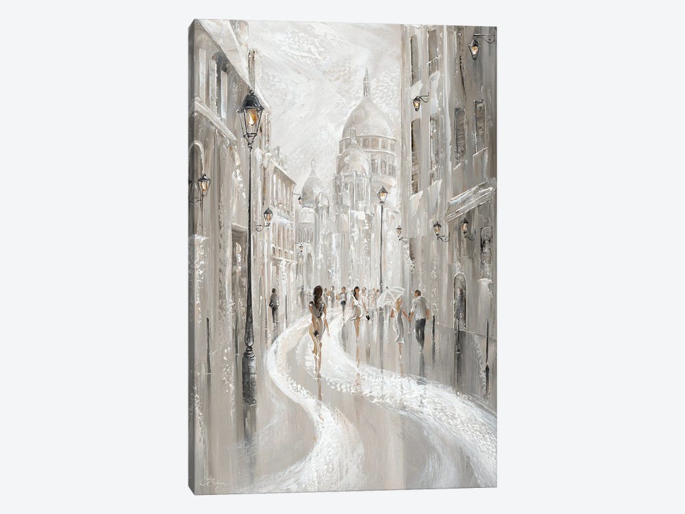 Monte Martre Streetscene, Paris by Isabella Karolewicz 1-piece Canvas Art
