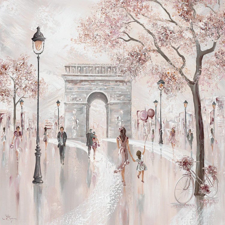 Arc De Triomphe, Paris Street Scene