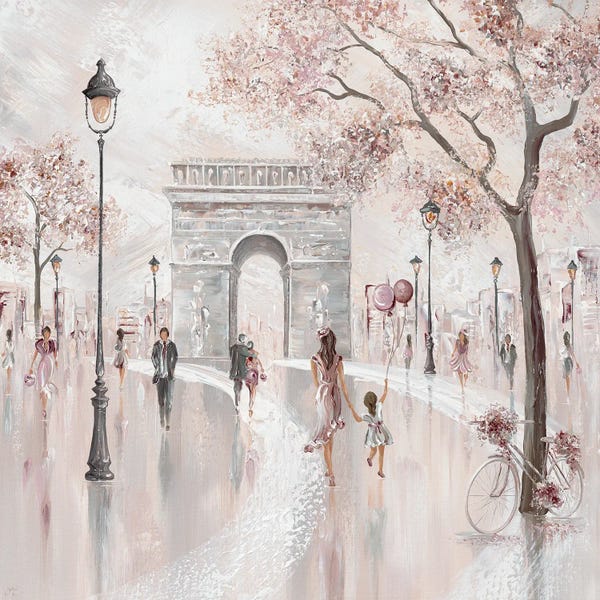 Streets: Arc De Triomphe, Paris Street Scene by Isabella Karolewicz
