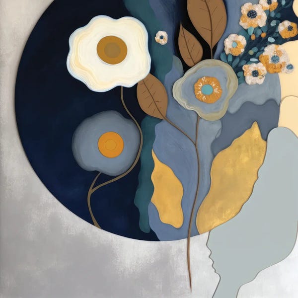 Bella Eve: Modern Midnight Bloom I by Bella Eve