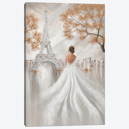 Eiffel Elegance, Paris Flair Canvas Print #IKW219} by Isabella Karolewicz Canvas Print
