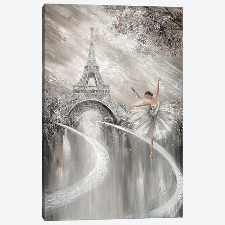 Tutu Twirl, Paris Flair Canvas Print #IKW220} by Isabella Karolewicz Canvas Art