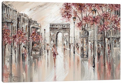 Beautiful Paris Canvas Art Print - Famous Monuments & Sculptures