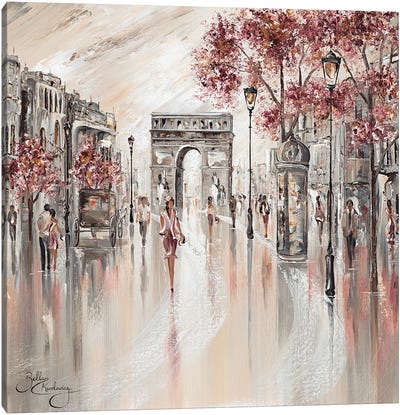 Beautiful Paris II Canvas Art Print - Arc de Triomphe