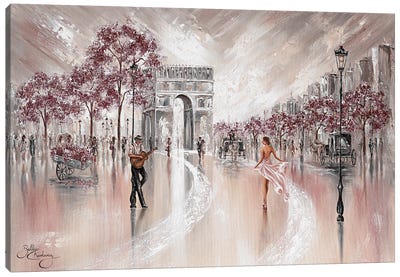 Vintage Flair, Paris Canvas Art Print - Arc de Triomphe