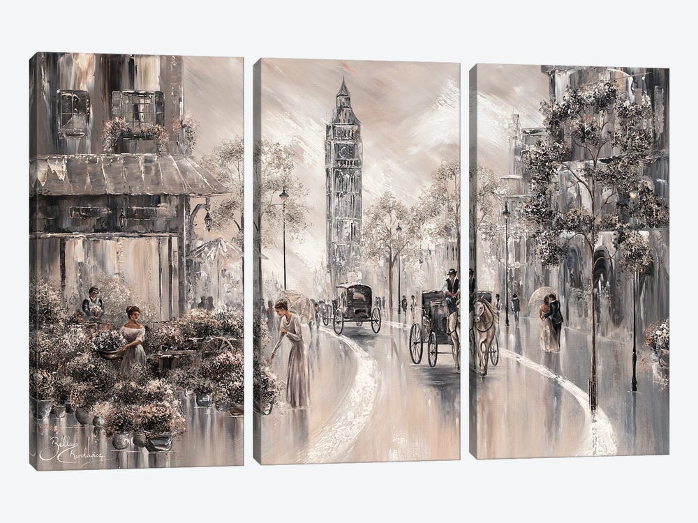 Timeless Scent, London by Isabella Karolewicz 3-piece Canvas Art Print