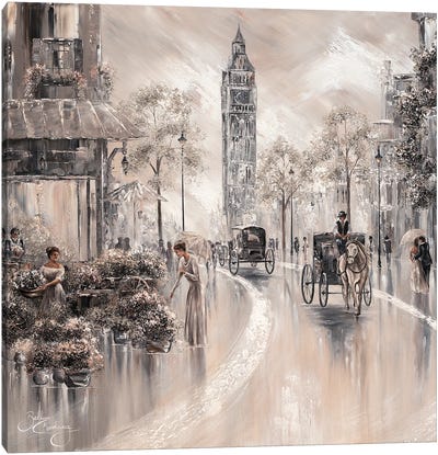 Timeless Scent, London II Canvas Art Print - Carriages & Wagons