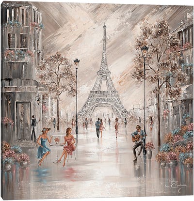 Sweet Tea Blossoms II Canvas Art Print - The Eiffel Tower