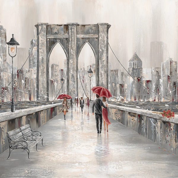 Brooklyn: Roses, Brooklyn Bridge II by Isabella Karolewicz