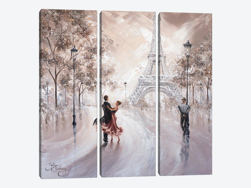 Only Us, Paris Flair II by Isabella Karolewicz 3-piece Canvas Print