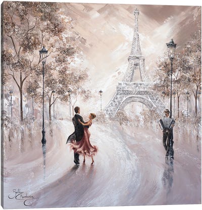 Only Us, Paris Flair II Canvas Art Print - The Eiffel Tower