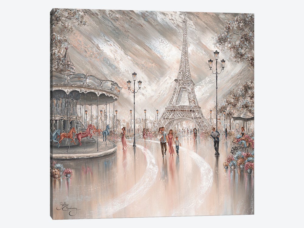 Joy, Paris Flair II by Isabella Karolewicz 1-piece Canvas Print