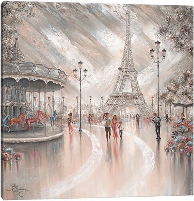Joy, Paris Flair II Canvas Art Print - The Eiffel Tower