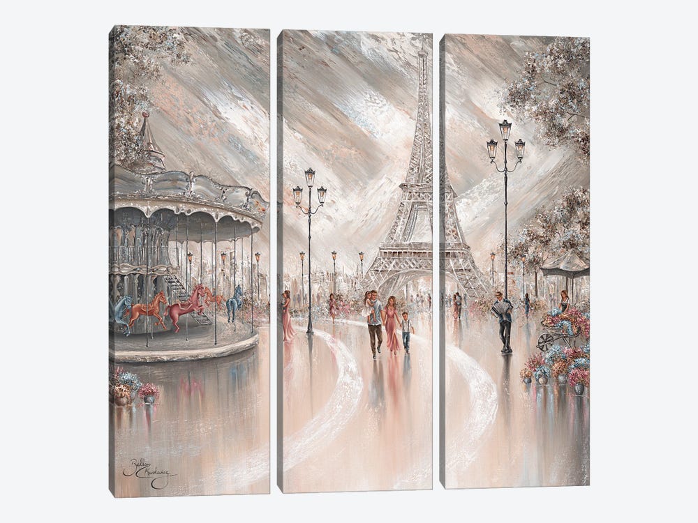 Joy, Paris Flair II by Isabella Karolewicz 3-piece Art Print
