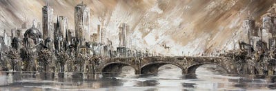 Melbourne Vibes, Princess Bridge by Isabella Karolewicz multi panel art