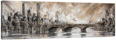 Melbourne Vibes, Princess Bridge Canvas Art Print - Isabella Karolewicz