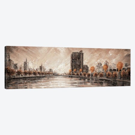 Melbourne Vibes, Yarra River Canvas Print #IKW73} by Isabella Karolewicz Canvas Print